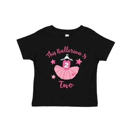 

Inktastic Ballerina 2nd Birthday Gift Toddler Toddler Girl T-Shirt