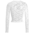 thumbnail image 5 of Long Sleeve Crop Tops for Women Crew Neck Ribbed Knit Cotton Tight Shirts for Women Basics Fall Shirts Fall Pullover Shirts Tight Tee, 5 of 5