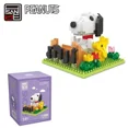 thumbnail image 3 of Snoopy Series Building Blocks Street View Mini Cartoon Character Scene Model Bricks Desktop Decoration Children DIY Toys Gifts, 3 of 9