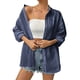 thumbnail image 5 of Conjuntos de trabajo para mujer,Sudadera con capucha de color liso para mujer, con cordón ajustable, manga larga, tela arrugada, ropa informal para el hogar y el aire libre, sopatenor, 5 of 9