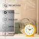 thumbnail image 2 of 4.5" Analog Alarm Clock,Small Retro Desk Clock Battery Operated,Slient Metal Table Clock with Light for Living Room Decor,Bedroom,Bedside,Shelf, 2 of 3