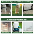 thumbnail image 3 of SHISUYAN PVC Pipe Adapter 8Pcs for Users Needing Pipe Connections 1.89X1.89X0.79in, 3 of 8