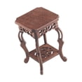 thumbnail image 4 of jinwen Fishbowl Rack 8 x 8 cm Shop Decor Plant Display Stand for Patio Pots Outdoor Deep Brown, 4 of 9