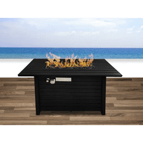 Newboti Furniture 25" H x 42" W Steel Outdoor Fire Pit Table with Lid 08909