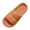 Orange, variant on Unisex Bathroom Thick Cloud Slippers Puffy Bread Upper Eva Open Toe Waterproof Non Slip Slides For Indoor Outdoor, Yellow
