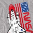 thumbnail image 3 of NASA USA Flag Shuttle Kids T Shirt (3) for Toddler Boys and Girls, Athletic Heather, 3 of 5