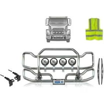 Compatible with Volvo VNL 2018  Front Grille Deer Moose Bumper Guard - Chrome