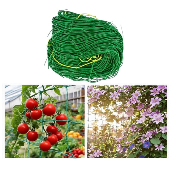 Trellis Netting for Climbing Plants, 8.2' x 6.6' (2.5 x 2 m) Garden Netting, Heavy-Duty Garden Trellis Netting with 4" Mesh for Tomatoes and Cucumbers
