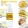 thumbnail image 3 of URROMA 50pcs Engineering Vehicle Pattern Water Bottle Labels, Yellow Happy Birthday Self Adhesive Bottle Stickers for Parties and Birthdays, 3 of 6