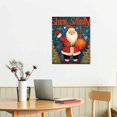 thumbnail image 2 of ONETECH  Merry Christmas Wall Art Print, Lovely Santa Claus,Snowman, Red Truck Xmas Wall Art, Colorful Holiday Quote Snowflake Let It Snow Canvas Poster for Home Party Decor, 2 of 4