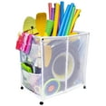 thumbnail image 4 of Essentially Yours Pool Floats, Balls, Toys and Equipment Rolling Mesh Organizer Storage Bin, Large, (35" W x 25.4" L x 37.5" H), White Style 455102, 4 of 8