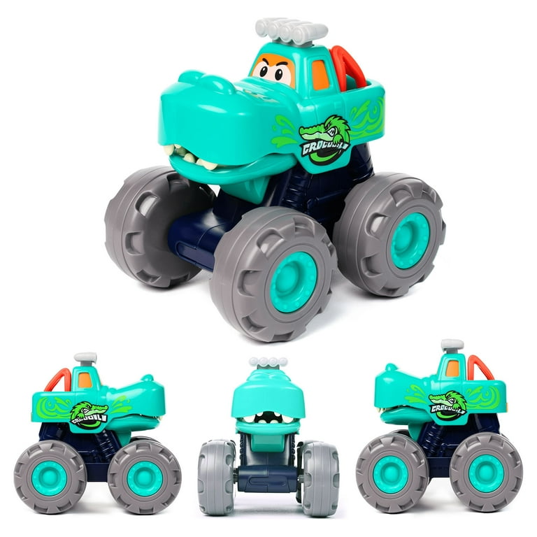 SEPHIX Dinosaur Trucks Toys for 2 3 4 5 6 Year Old Boy Gifts, 5-Pieces  Dinosaur Car Toys for Toddler Age 2-6, Monster Trucks Toys Set for Kids  Boys