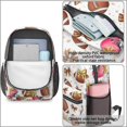 thumbnail image 3 of Football Bow White Pattern 17" School Backpacks for Teens,Waterproof Oxford Fabric,S-Shape Padded Straps for School,Travel,Hiking,Camping, 3 of 5