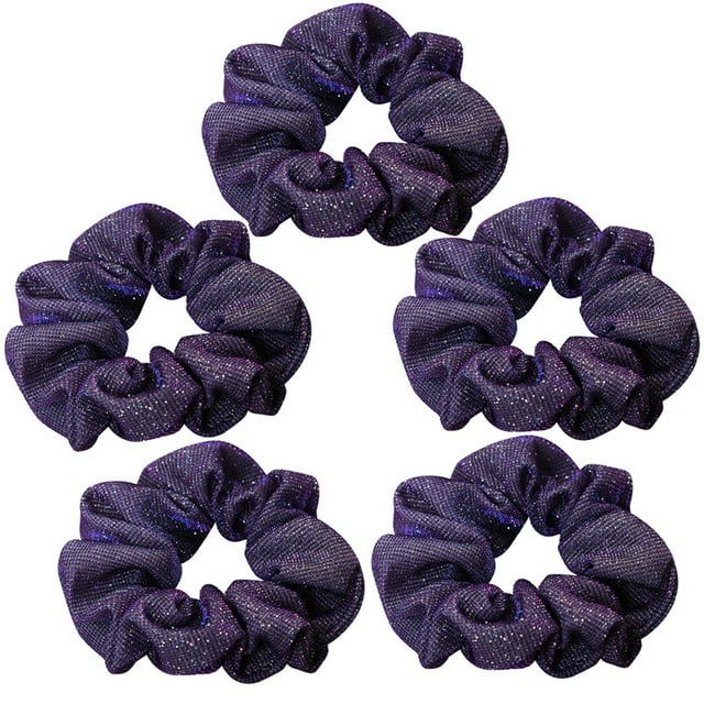 5 Pcs Chouchous à Bulles pour Cheveux, Couleur Unie, Bandes Élastiques pour Cheveux, Chouchous à Nouer