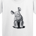 thumbnail image 4 of Inktastic Curious Rhinos Youth T-Shirt, 4 of 5