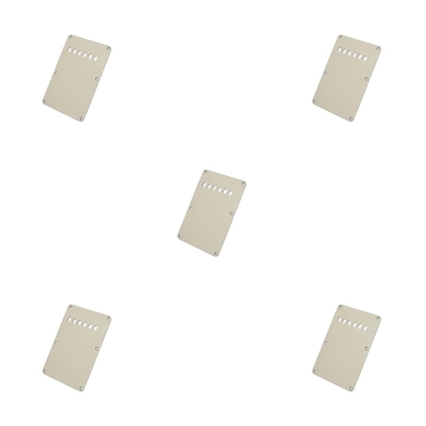 sweethay Cubierta de cavidad de trémolo de 6 agujeros de plástico resistente al desgaste placa trasera impermeable golpeador de guitarra Type2 NO2