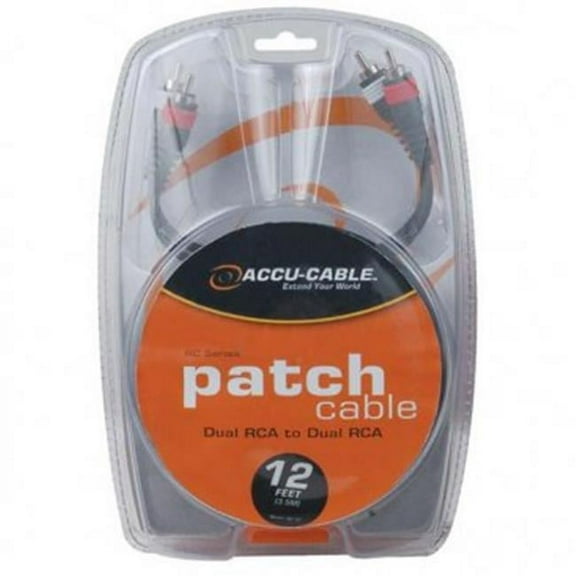 American DJ RC-12 12 ft. Dual RCA Cable