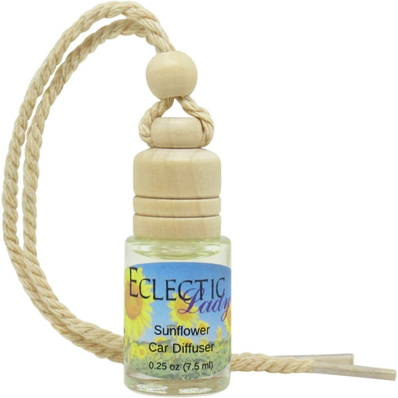 Sunflower Scented Car Diffuser by Eclectic Lady, 7.5 ml, Air Freshener, Premium Grade Fragrance Oil