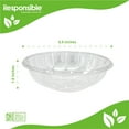 thumbnail image 2 of Compostable 18 oz Clear Round Salad Bowls, 2 of 3