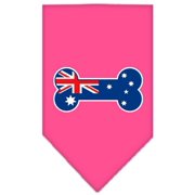 Bone Flag Australian Screen Print Bandana Bright Pink Small