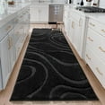 thumbnail image 4 of Bathroom Rugs Runner 24 x 60 Inch, Extra Long Black Bathroom Rug Non-Slip, Machine Washable Bath Mats Rug, Soft Carpets for Floor, Tub and Shower, Home Decor Accessories, 4 of 7