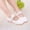 White, variant on VOUZZA Flower Girls Flat Shoes, Shallow Mouth Mary Jane Ballet Flats with Hook Loop, Soft Sole Dance Wedding Shoes, Size 7C-2 Kid