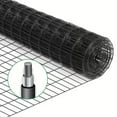 thumbnail image 7 of 36" x 33' Black Vinyl Coated Welded Wire Mesh Fence, 16 Gauge Heavy Duty Galvanized Steel Hardware Cloth, Rust-Resistant Garden Fencing for Poultry, Pets, and Vegetable Protection, 7 of 7