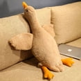 thumbnail image 3 of Peluche gigante de ganso blanco de 190 cm de largo, realista, con alas grandes, para masajes y abrazos, para novio y niña, 3 of 5