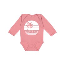 Inktastic Siesta Key Florida Beach Trip Boys or Girls Long Sleeve Baby Bodysuit