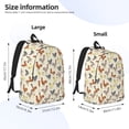thumbnail image 3 of Lsque Funny Chicken Pattern Canvas Daypack, Durable Backpack, High-quality Versatile Backpack,Vintage Compact Backpack-Small, 3 of 6