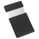 thumbnail image 1 of Espejo de bolsillo Uxcell de acero inoxidable irrompible, espejo compacto de maquillaje con funda de cuero PU (Negro, 2.44 x 3.74"), 1 of 7