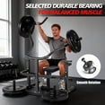 thumbnail image 4 of Heavy Duty Chest Press Machine – Independent Converging Arms–Adjustable Flat Bench–1250LBS Capacity–Smooth Steel Structure – Shoulder & Upper Body Training – Putter black with pedal upgraded version, 4 of 8