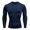 Blue, variant on Avamo Mens Sport T Shirt Long Sleeve Compression Shirts Crew Neck Summer Tops Moisture Wicking Muscle T-shirt Gym Tee Blue M