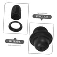 thumbnail image 5 of 2pc Lamp Bases White Black 250V 4A E27 Light Bulb Base Plastic Full Screw Lamp Holder Socket Lampshade Ring for E27, 5 of 8