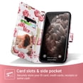 thumbnail image 4 of ULAK iPhone 11 Pro Max Wallet Case for Women Girls, Kickstand Leather Flip Shockproof Folio Phone Case with Card Holder for Apple iPhone 11 Pro Max, Red, 4 of 9