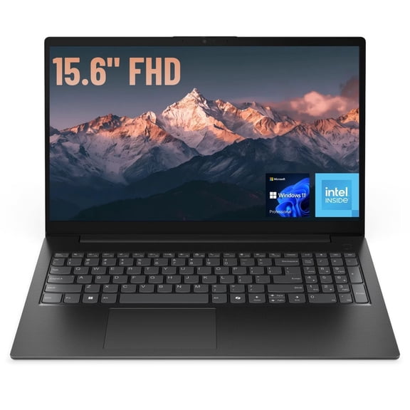 Lenovo V15 Gen 6 15.6" FHD Business Laptop, Intel N150, 8GB DDR5, 128GB SSD, Windows 11 Pro, Black