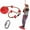 Red, variant on REZNOR Platform Disc Tree Swing Seat Climbing Knot Rope with Carabiner Hook Kids Outdoor Playground Set, Red