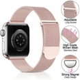 thumbnail image 3 of Compatible for Apple Watch Band 38mm 40mm 41mm Stainless Steel Mesh Loop Band for Apple Watch Series 7 - Rose God, 3 of 5