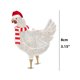 thumbnail image 3 of Navidad Adornos Colgantes Pollo De Madera Con Bufanda Sombrero De Navidad Colgante Colgante Decoraciones Para El Hogar Decoración De Vacaciones Cateissary HA041683-03, 3 of 6