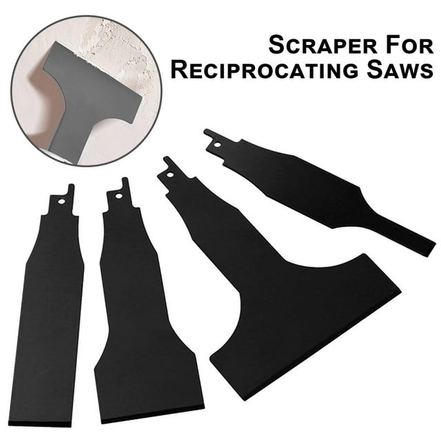 Lieonvis Reciprocating Saw Scraper Blade,Blades Reciprotools as Attachment Accessoriesas and Adapter for Reciprocating Saw for Removing Tile Grout Glue Gaps Adhesives