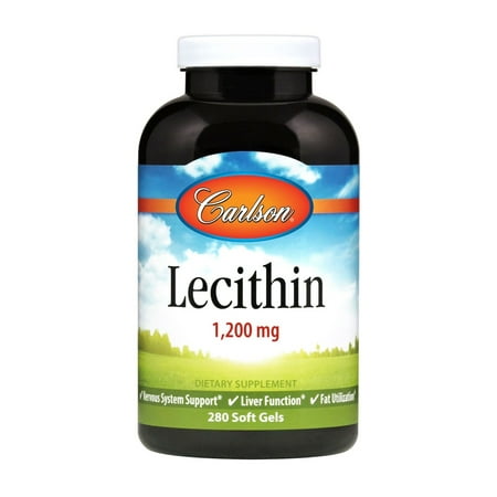 Carlson Labs  Lecithin  1 200 mg  280 Soft Gels (Lewis Labs Lecithin Best Price)