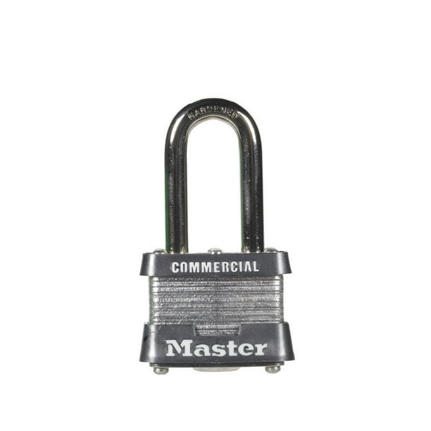 Cierre doble de acero laminado Padlock Master Lock, 1 paquete de 6 unidades