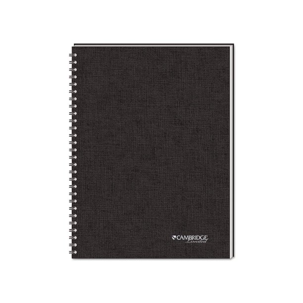 Branded Mead Cambridge Wirebound Business Notebook, 5in x 8in, 80