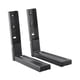 thumbnail image 4 of Soporte de montaje para microondas, soporte de pared para horno microondas, kit de montaje para microondas plegable Negro, 4 of 9