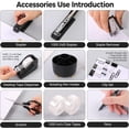thumbnail image 4 of Gold Office Supplies Set, Pencil Holder for Desk,Gel Pen, Stapler, Tape Dispenser, Scissors,Clips and 1000pcs Staples, Office Decor for Women, Gold Desk Accessories, 4 of 7