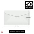 thumbnail image 5 of #6 3/4 White Window Envelopes, Reply Business Envelopes for Checks, Invoices, Bills | Commercial Flap w/ Gummed Seal | 3 5/8" x 6 1/2" | 24lb Bond (90gsm) | 50 per Pack, 5 of 5