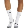 thumbnail image 3 of Men's Puma P116382 Athletic Terry Crew Socks - 6 Pack (White/Black O/S), 3 of 4