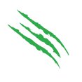 thumbnail image 1 of 2 Pcs Car Stickers Reflective Monster Claw Marks Scratch Stripe Marks Auto Headlight Decal Dinosaur Raptor Scratches Decor, Green, 1 of 6