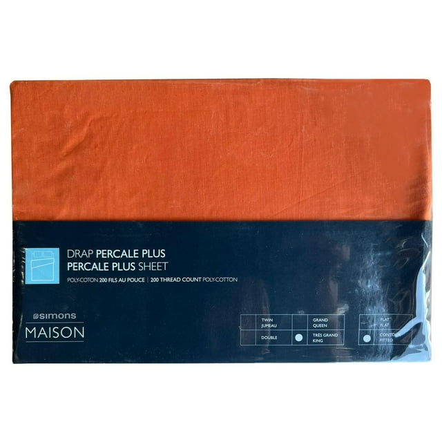 Draps-housses en percale de coton poly 200TC Johnson Home