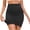 Black, variant on MOJOGO Women's High Waist Skirts Tummy Control Mini Length Shorks Strentchy Shapewear Butt Lifting Seamless Slip Skirt Blue M